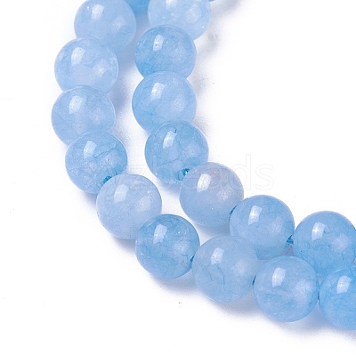 Natural White Jade Beads Strands X-G-I222-6mm-02-1