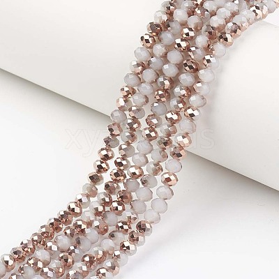 Electroplate Glass Beads Strands EGLA-A034-J10mm-N03-1
