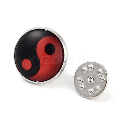 Round Glass Brooches JEWB-A022-02A-1