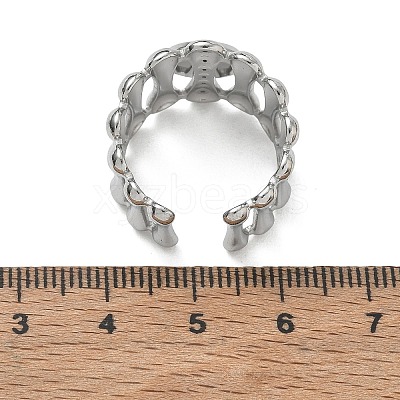 304 Stainless Steel Cuff Ring Components SA-CBA37BC-18A-P-1
