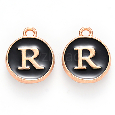 Golden Plated Alloy Charms X-ENAM-S118-02R-1