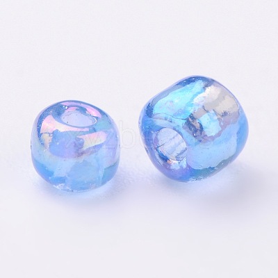 (Repacking Service Available) Round Glass Seed Beads SEED-C016-4mm-166-1