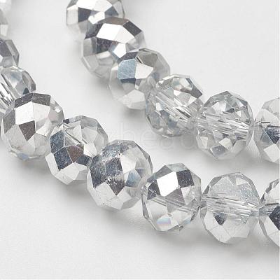 Electroplate Glass Bead Strands X-GR10MMY-07S-1