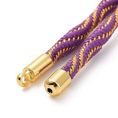 Nylon Cord Silder Bracelets MAK-C003-03G-15-1