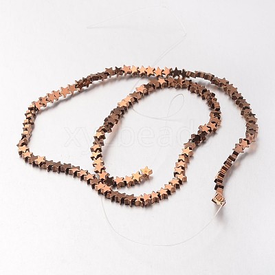 Electroplate Non-magnetic Synthetic Hematite Bead Strands G-F300-24A-08-1