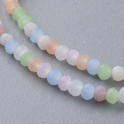 Frosted Glass Beads Strands FGLA-T002-10A-1
