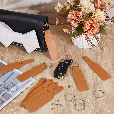 DIY Leather Keychain Making Kits DIY-OC0013-48-1