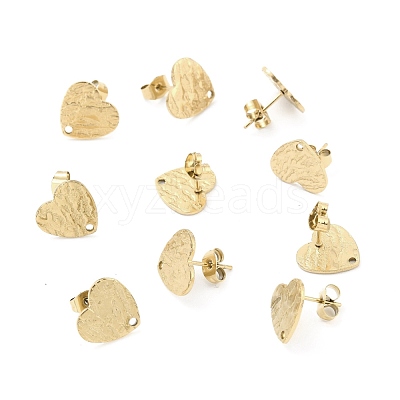 Ion Plating(IP) 304 Stainless Steel Stud Earring Findings STAS-I183-05B-G-1