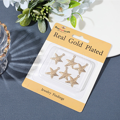 6Pcs 304 Stainless Steel Pendants STAS-BBC0008-23-1