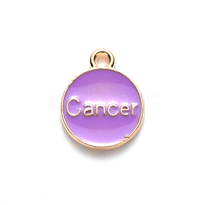 Alloy Enamel Pendants X-ENAM-S124-01A-01D-1