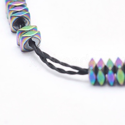 Electroplate Non-magnetic Synthetic Hematite Beads Strands G-L489-D01-1
