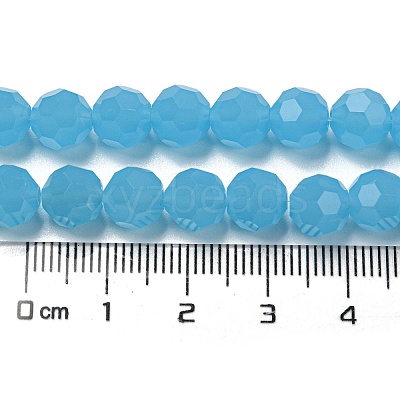 Imitation Jade Glass Beads Stands EGLA-A035-J8mm-D04-1