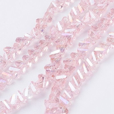 Electroplate Glass Beads Strands X-EGLA-J146-6mm-AB02-1