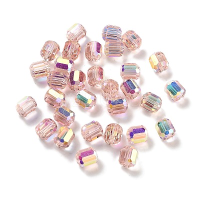Electroplate Column Glass Beads EGLA-A043-02-AB01-1