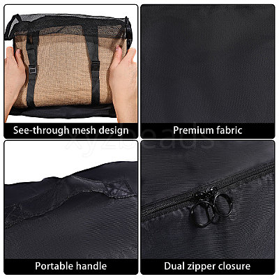 8Pcs Polyester Travel Toiletry Bags ABAG-WH0046-118B-1