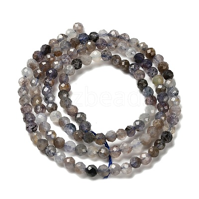 Natural Iolite Beads Strands G-RM2025-22-3mm-1