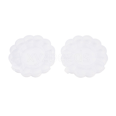 (Defective Closeout Sale: Scratched) Flower Plastic Bead Storage Containers CON-XCP0002-65-1
