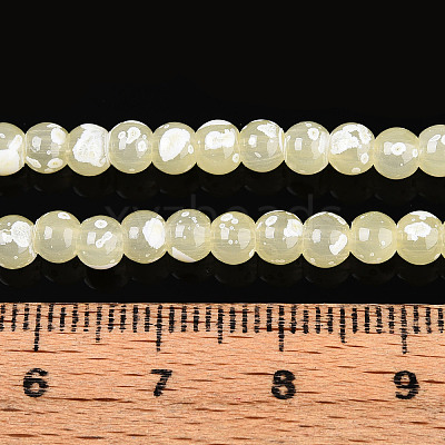 Baking Paint Glass Beads Strands DGLA-N015-4mm-08-1