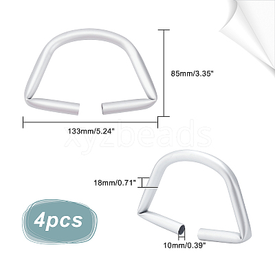 D-Shape Aluminum Alloy Bag Handle FIND-CA0003-54-1
