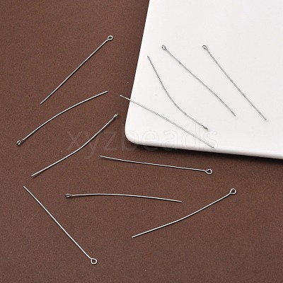 Tarnish Resistant 304 Stainless Steel Eye Pin X-STAS-R045-65mm-1