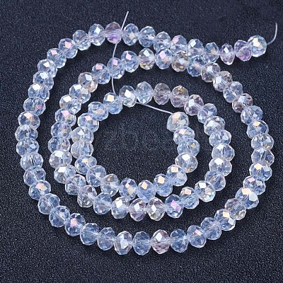 Electroplate Glass Beads Strands EGLA-A034-T3mm-B02-1