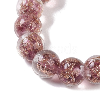Handmade Gold Sand Lampwork Beads LAMP-Z009-01I-1