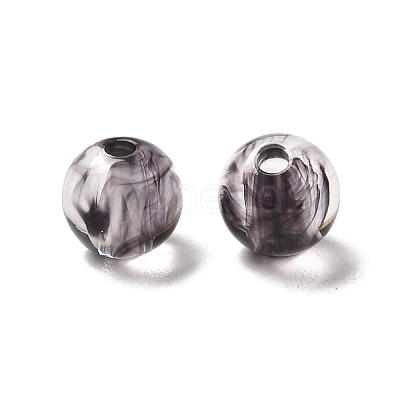 Imitation Jade Acrylic Beads MACR-G066-01I-1