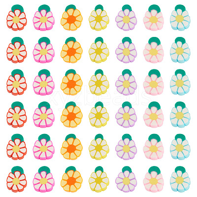 Handmade Polymer Clay Beads CLAY-TAC0015-04-1