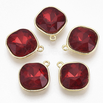 Golden Plated Alloy Pendants X-PALLOY-N154-03B-1