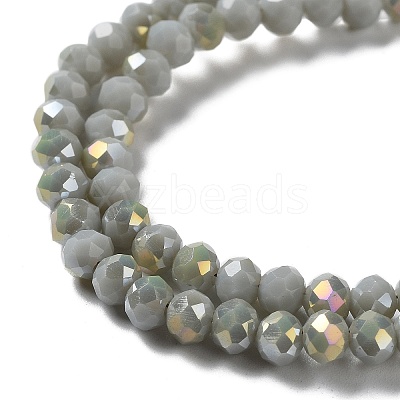 Electroplate Opaque Glass Beads Strands EGLA-A034-P4mm-H01-1