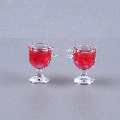 Resin Cup Pendants X-CRES-S359-11F-1