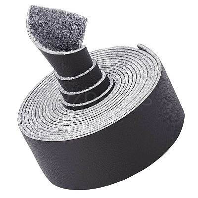 Flat Microfiber Imitation Leather Cord LC-WH0006-07B-02-1