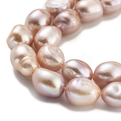 Natural Cultured Freshwater Pearl Beads Strands PEAR-P062-30E-1