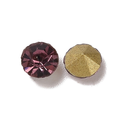 Back Plated Grade A Diamond Glass Pointed Rhinestone LS-RGLA-SS12-015-1