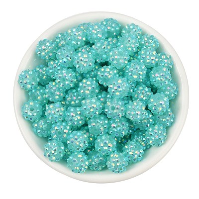AB-Color Resin Rhinestone Beads RESI-S315-10x12-14-1