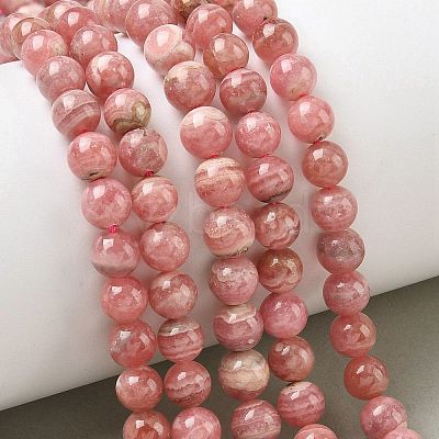 Natural Argentina Rhodochrosite Beads Strands G-L554-03A-02-1