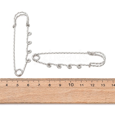 304 Stainless Steel Safety Pins Brooch Findings STAS-C181-01F-P-1