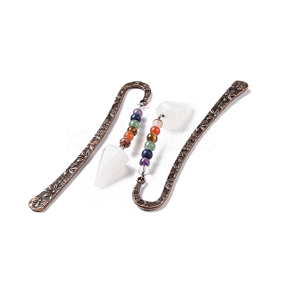 Natural Quartz Crystal Bookmark AJEW-C025-01J-1