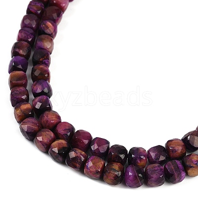 Natural Tiger Eye Dyed Beads Strands G-H028-A01-07-1