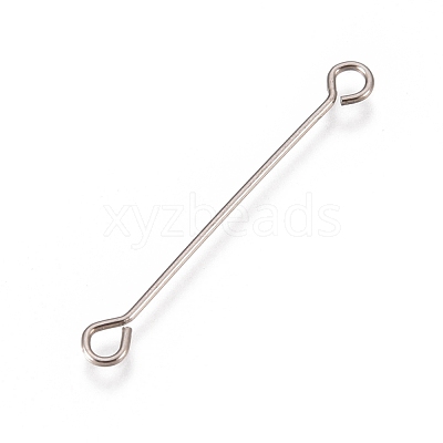 Non-Tarnish 304 Stainless Steel Eye Pins STAS-L247-007C-P-1