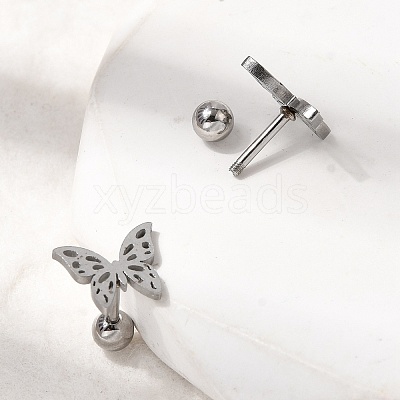 304 Stainless Steel Nose Bone Rings STAS-B126-14P-01-1