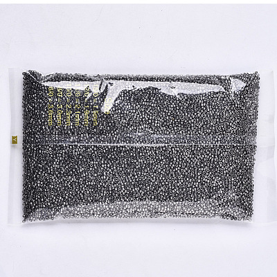 Electroplate Glass Seed Beads SEED-S042-01A-01-1