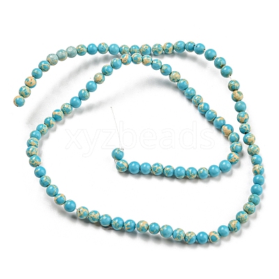 Synthetic Imperial Jasper Dyed Beads Strands G-D077-A01-02J-1