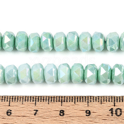 Anti-Tarnish Electroplate Glass Beads Strands GLAA-T025-8mm-11D-1