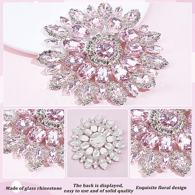 2Pcs Glass Hotfix Rhinestone DIY-GF0013-36A-1