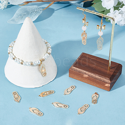 10Pcs Brass Pendants KK-BBC0009-35-1