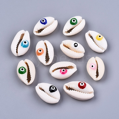 Natural Cowrie Shell Beads SHEL-S266-23-1