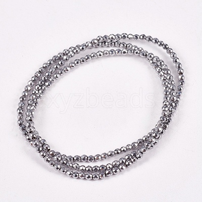 Electroplate Non-magnetic Synthetic Hematite Beads Strands G-J169B-2mm-02-1