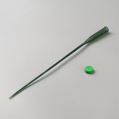 Plastic Extendable Stem Water Tubes with Caps DIY-WH0899-655A-1