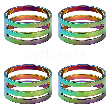 4Pcs Brass Rings RJEW-YW0001-06RC-1